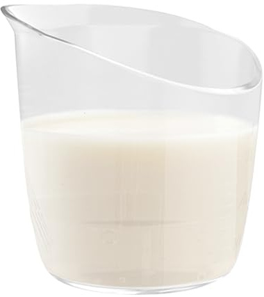 Tazza per – Bicchiere per allattamento per , per l'assunzione del primo latte | Riutilizzabile con beccuccio lungo appuntito, erogatore orale per , prematuri, neug