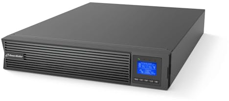 PowerWalker UPS VFI 2000 ICR IoT 2000w Rackmount Uninterruptible Power Supply (8 Outlets IEC, Power Factor 1, Hot-Swap Batteries, OBM)