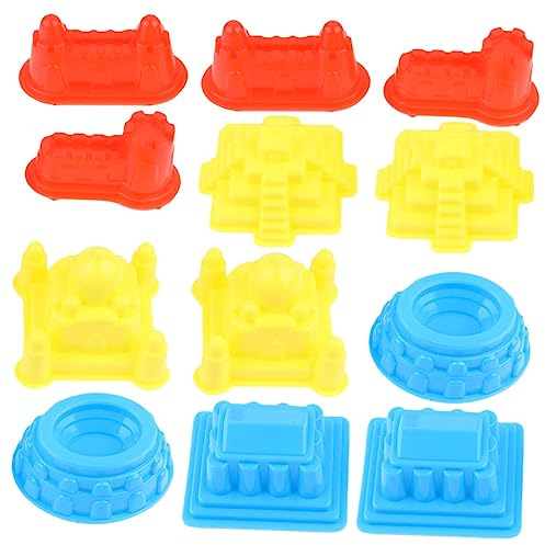 Milisten 30 Moldes Portátiles de Castillos de Arena para Niños, Juguetes Seguros de Plástico PP para Jugar al Aire Libre y Construir en Playa o Interiores Color Aleatorio