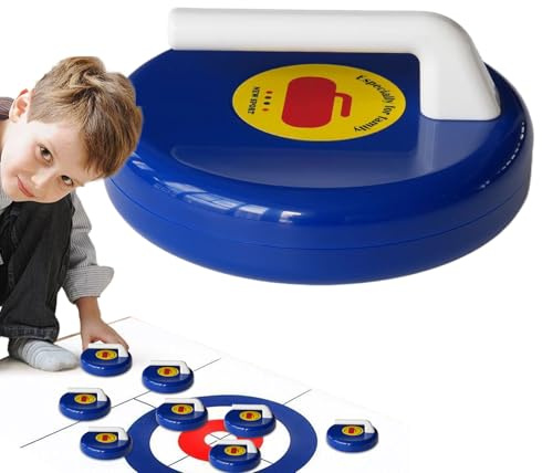 Curling Portátil para Interiores | Juegos De Mesa Portátiles | Juguetes para Desarrollo De Niños Adultos Oficina Universidad Patio Hogar Fiesta Familiar Bar