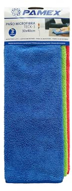 PAMEX - Paño Microfibra Teck-3 Absorbente 30x40cm 3 Colores Usos Diferenciados