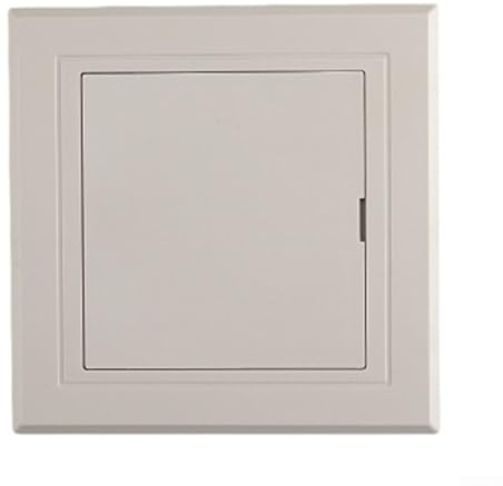 Porte d'inspection 20 x 25/25 x 25/25 x 30/30 x 30 cm - Panneau d'accès en plastique pour tuyaux, câbles et systèmes électriques avec grille de ventilation - Blanc - Pour maison, salle de bain