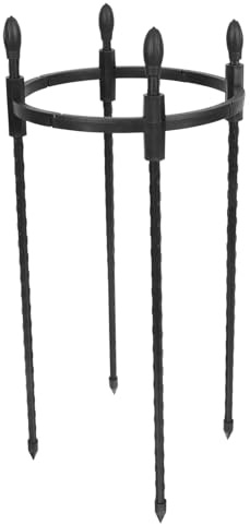 NIYANGLE Support pour Plantes Grimpantes en Pot pour Jardin Intérieur, Cadre Rond 8mm Diamètre 20cm Hauteur 40cm, Tuteur Résistant à l'usure pour Tomates, Poivrons et Fleurs