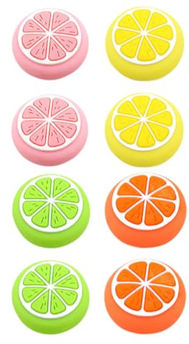jojofuny Tapas de Joystick Antideslizantes de Silicona en Mezcla de Colores, 8 Piezas para Pulgar, Cubierta Protectora para Mando, Accesorios Gaming para Mejor Agarre y Color Aleatorio