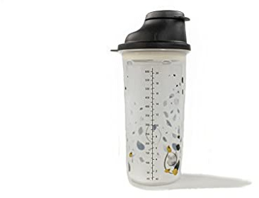 Tupperware E87 EZ Shaker 600ml schwarz mit Muster 35403