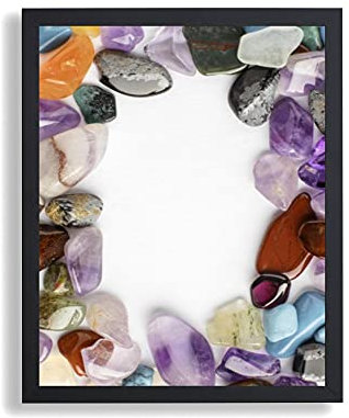 arte-tuo Bilderrahmen Opal N | 48x64 cm | Fichte Schwarz | klares Kunstglas | Poster Puzzle Diamond Painting Drucke