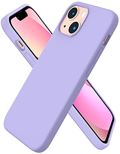 ORNARTO für iPhone 13 Mini Hülle aus Silikon 5,4 Zoll - Licht Lila | Premium Flüssigsilikon, dünne Handyhülle, weich, griffig, stoß- und kratzfest, Light Purple und viele weitere Farben