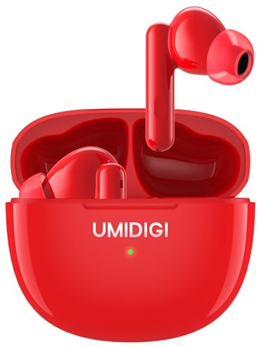 UMIDIGI Airbuds Pro Ecouteurs Bluetooth sans Fil, Oreillettes Bluetooth 5.1 avec HiFi Stéréo e 2 Réduction de Bruit Mic, 24h Durée de Lecture, Contrôle Tactile IPX5 Etanche Sport Écouteur iOS Android