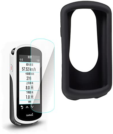 CNC Silikon Schutzhülle für Garmin edge 130Plus/530/830/1030/520 Schutzfolie Displayschutzfolie GPS Bike Computer，Hülle für Garmin Edge Explore/530/830/130/1030 Plus/520 Panzerglas Schutzfolie GPS.