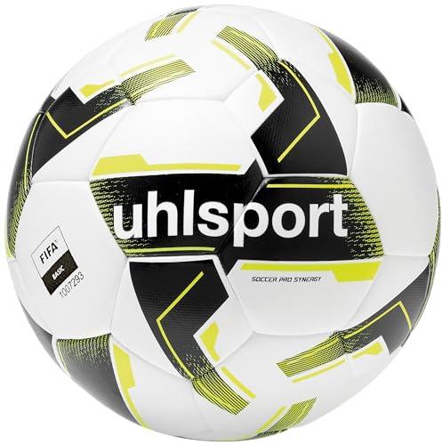 uhlsport Soccer Pro Synergy Fußball für Kinder und Erwachsene- Spiel- und Trainingsball in Synergy G1-Technologie - FIFA Basic
