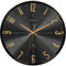 GOODERY Horloge Murale Radio-pilotée Ø 30 cm Silencieux 3D | Grande Horloge Murale analogique Moderne sans tic-tac Bruyant, Presque silencieuse | Mur décoration | Horloge Radio-pilotee | Noir