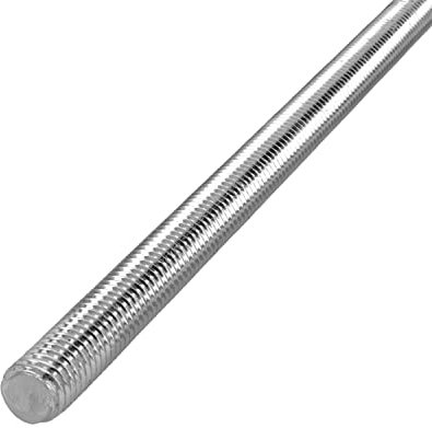 HELPMATE – Threaded rod M12 x 330 mm made of galvanised steel – 2 pieces of threaded bar with full metric thread – Threaded pin with strength class 4.8, DIN 976