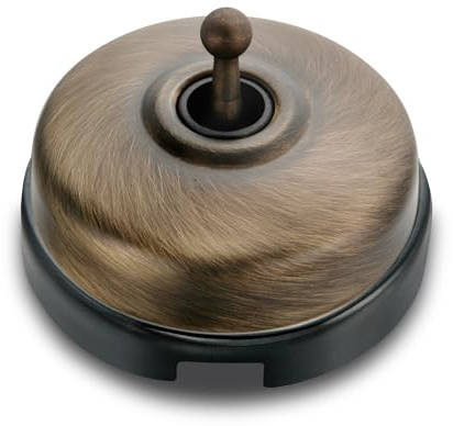 Fontini - Va Et Vient Porcelaine Noire - Carcasse Bronze