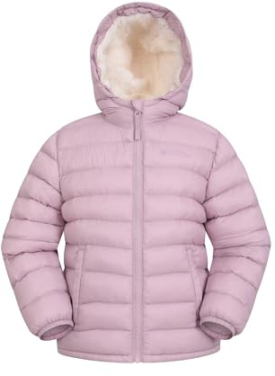 Mountain Warehouse Seasons Fur-Lined Kids Padded Jacket Pale Pink 13y