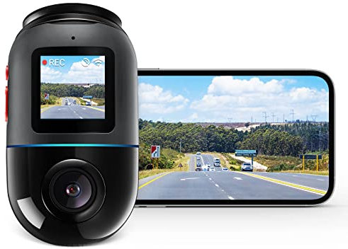 70mai Dash Cam Omni, 360° drehbar, hervorragende Nachtsicht, integrierter 128GB eMMC Speicher, Zeitrafferaufnahme, 24H Parkmodus, AI Bewegungserkennung, 1080P Full HD, integriertes GPS, App Steuerung