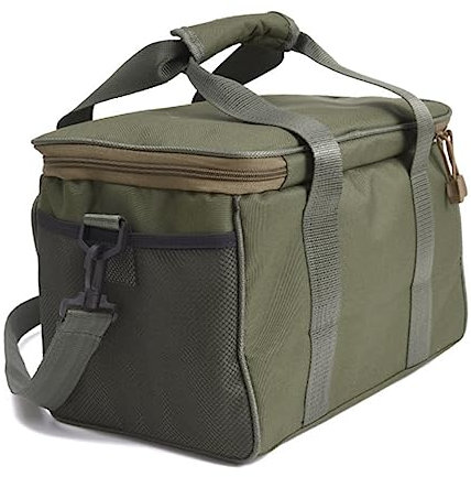 BESPORTBLE Wasserdichte Angeltasche Angelrucksack Angelköder Und Werkzeugaufbewahrungstasche Aus Oxford-stoff Mit Verstellbarem Schultergurt Einfacher Doppelreißverschluss Grün
