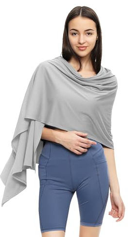 Sun Shawl UV Sun Protection UPF 50+ Beach Travel Scarf Wrap Summer Swimsuit Cover Up Cooling Blanket