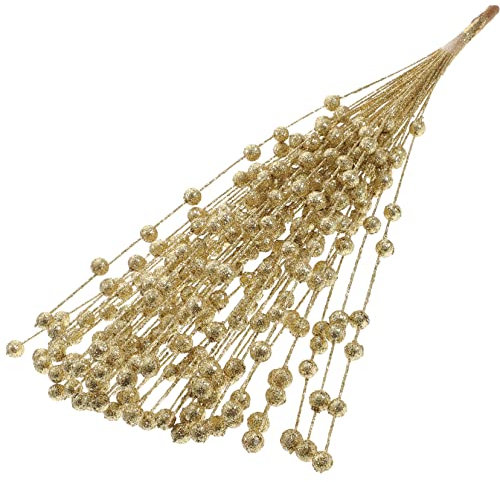 Yardenfun 1bund Weihnachtsspieße Mit Glitzerbeeren Und Künstlichen Weihnachtsbeeren Für Weihnachtsbaumschmuck Und Kranzschmuck Für Blumenarrangements Und Vasendekoration Geeignet