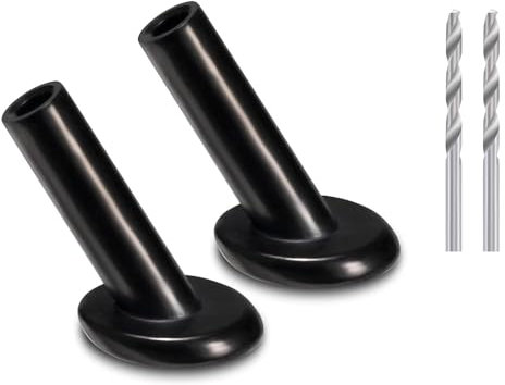 RiaYer Paquete de 40 fundas protectoras de ángulo de 30 grados, funda protectora de esquina de barandilla de cable negra biselada para cuerda de alambre de 1/8 pulgadas, kit de barandilla de cable de