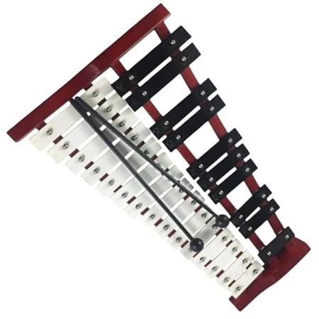 Tragbarer Glockenspiel-Percussion-Holzständer mit 25 Tasten, geeignet für Musikliebhaber unterschiedlichen Alters