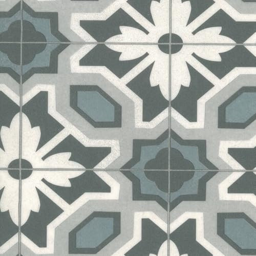 White Grey Designer Effect Anti Slip Contract Commercial Heavy Duty Vinyl Flooring with 3.8mm Thickness, Contract Commercial Waterproof Vinyl Flooring -1m(3'3) X 2m(6'6)-2m²