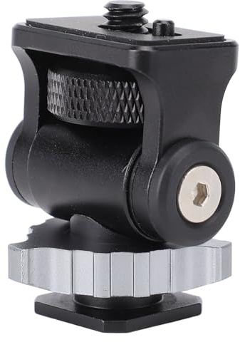 Jiawu 360 ° 180 ° Camers Camera Display Fästning Av Kalla Skor Till LED -mikrofonen