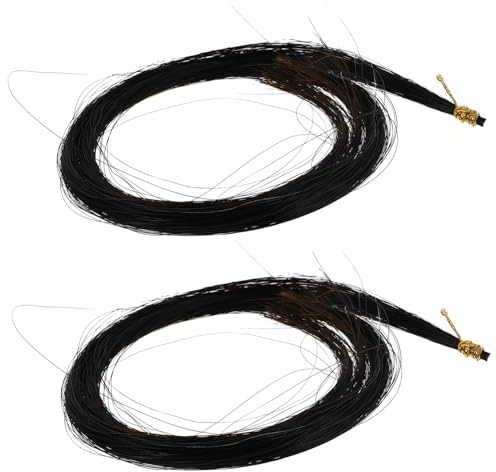 MUSISALY Bow Hair Horsetail Crin Accessoire Instrument pour Réparation Archets Violon Alto