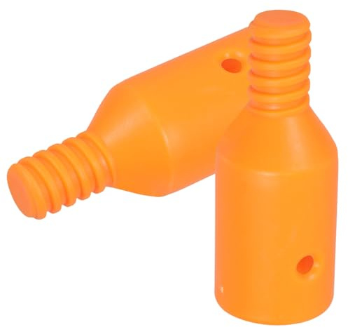 Toyvian 2pcs American Style Threaded Connector for Extension Poles Plastic Thread Tip Adapter for Broom Handle Replacement Easy Installation and Reliable Connection for Mop and Sweeping