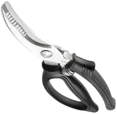 SHINEOFI Ciseaux à Volaille Robustes en Acier Inoxydable Ciseaux Cuisine à Os pour Poulet et Poisson Ambidextres Coupe Précise et Sécurisée pour Usage Maison et Professionnel