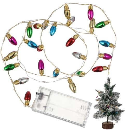 NUOBESTY Batteriebetriebene Led-Lichterkette 1.00 m Mini Lichterkette Für Innenbereich Schlafzimmer Fenster Wände Türen Weihnachtsdeko Party- Und Festivalbeleuchtung Mit Sanftem Licht