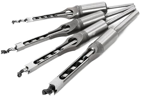 Set di 1-7 Punte per Fori Quadri per Legno, Punta a Mortasare a Scalpello Cavo, Strumento Professionale per Falegnameria e Foratura di Precisione del Legno(12mm)