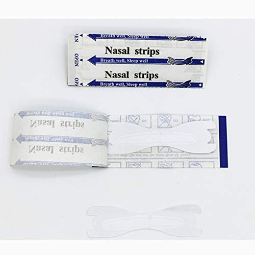 J&J 30 Cerotti nasali TRASPARENTI misura grande, strisce per non russare antirussamento, misura L (67X19MM), aiuto per sport, respira bene con naso libero