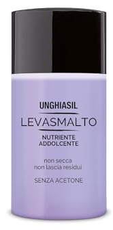 Unghiasil Nagellackentferner, pflegend, schonender Nagellackentferner, reich an feuchtigkeitsspendenden Wirkstoffen, pflegende Formel, Acetonfrei, 50 ml