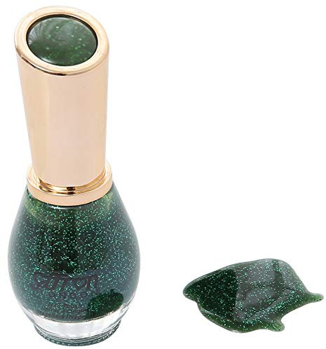 Saffron - Nail Polish #1013 (Colour 66 Green Glitter)