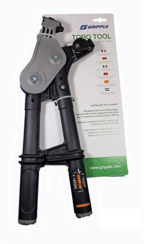 Gripple Pinza a tenditore a filo dinamometrico in fibra e regolabile. Stringere il filo fino a un massimo di 400 chilogrammi.