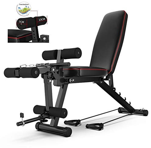 Folding Hantel Hocker, Einstellbarer Faltbare Hantelbank, Beinstrecker und Beinbeuger, Gewichtheben Ab Bench, Sit Up Bench, Home Training Gym