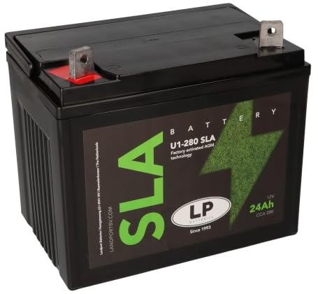 U1-280 SLA-AGM Technologie Rasenmäherbatterie 12V/24Ah280A absolut wartungsfrei