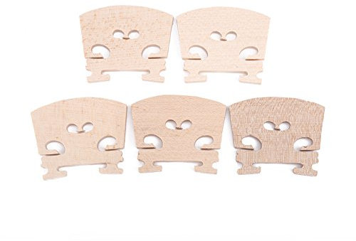 Eujgoov 5Pcs Violin Bridge 4/4 Size Violin Bridges Parts Ahornholz Violin Bridge Violin Parts