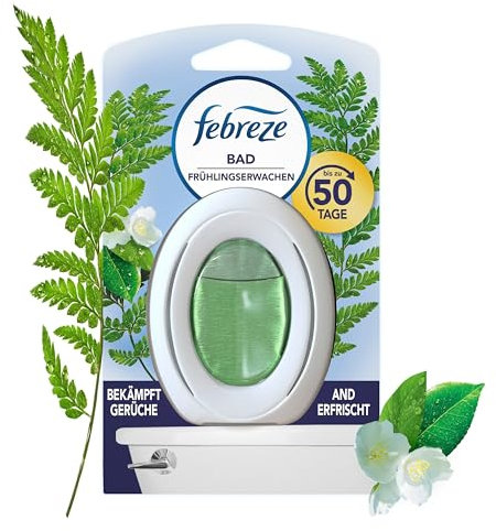 Febreze Bad Lufterfrischer (1 Stück) Lenor Frühlingserwachen, Duftstecker zur kontinuierlichen Geruchsentfernung und -verhinderung