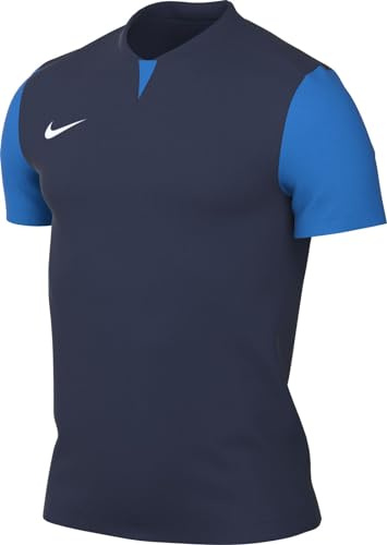 Nike Kortärmad fotboll jersey M Nk Df Trophy V JSY Ss, midnattsmarinblå/vit DR0933-410, M