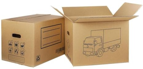 CAJA CARTON MUDANZA ASA TROQUEL. 60x40x40cm venta unitaria