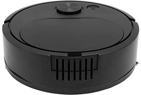 Fdit Robot Vacuum Cleaner, Mini Automatic Avoidance USB Charging Smart Sweeping Robot for Wooden Flooring for Carpet (Black)
