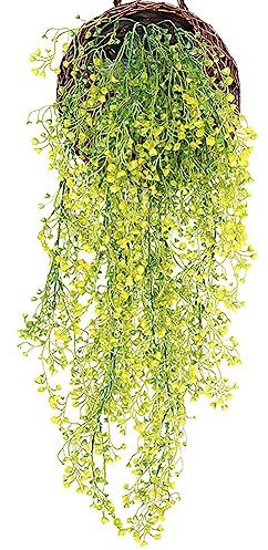 Danlai 4pcs 85 cm Künstliche Hängeblume Gefälschte Weinweiden Rattan Künstliche Blumen Für Wandzaun Hochzeit Balkon Dekoration