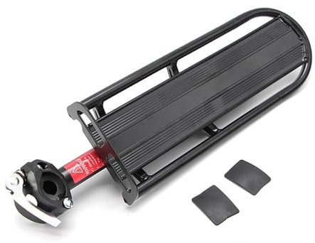 Fahrradgepäckträger 50KG Fahrradgepäckträger Fahrradträger Aluminiumlegierung Frachtgepäckträger Regal Fahrrad Sattelstütze Taschen Halter Werkzeuge stehen MTB installieren Fahrrad Gepäckträger Hinten