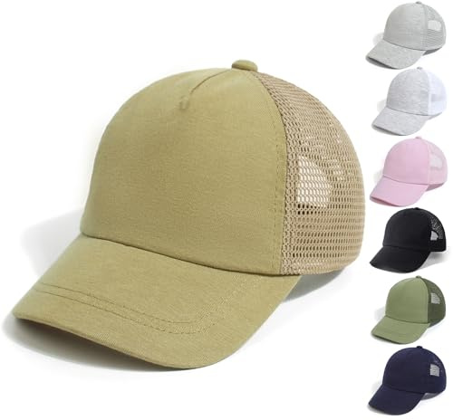 QIYIENDIAN Casquette de Baseball Ajustable pour bébé Toddler Chapeau de Soleil Dinosaure Couleur Unie Chapeau Enfants Garçons Filles(Khaki,1-3Years)