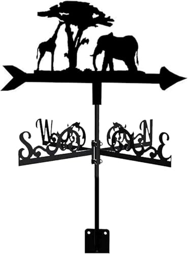 TIECHUINIUB Girouette décorative en métal exquise en forme de chouette en métal pour jardin, cour, ferme