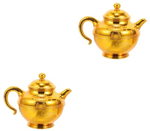 Cabilock 2pcs Bottle Turkish Teapot Tea Service for Adults Buddhist Gifts Men Buddha Decorations Offering Pot