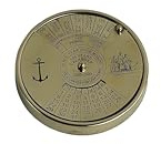 RS International Brass 100 års kalender – 9 x 9 x 2 cm – Vintage evig kalender & nautisk samlarobjekt