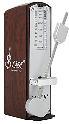 Mechanisches Metronom mit Holzmaserung, lauter Klang, Pendel, Metronom für Gitarre, Klavier, Violine, Musikinstrument