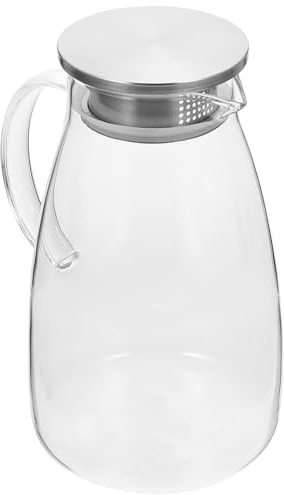 WESIEVYA 2l Glass Electric Kettle Water Boiler with Stainless Steel Tea Filter and Leak-proof Lid, Sturdy Design for Beverages and Tea, for Hotel and Party Use